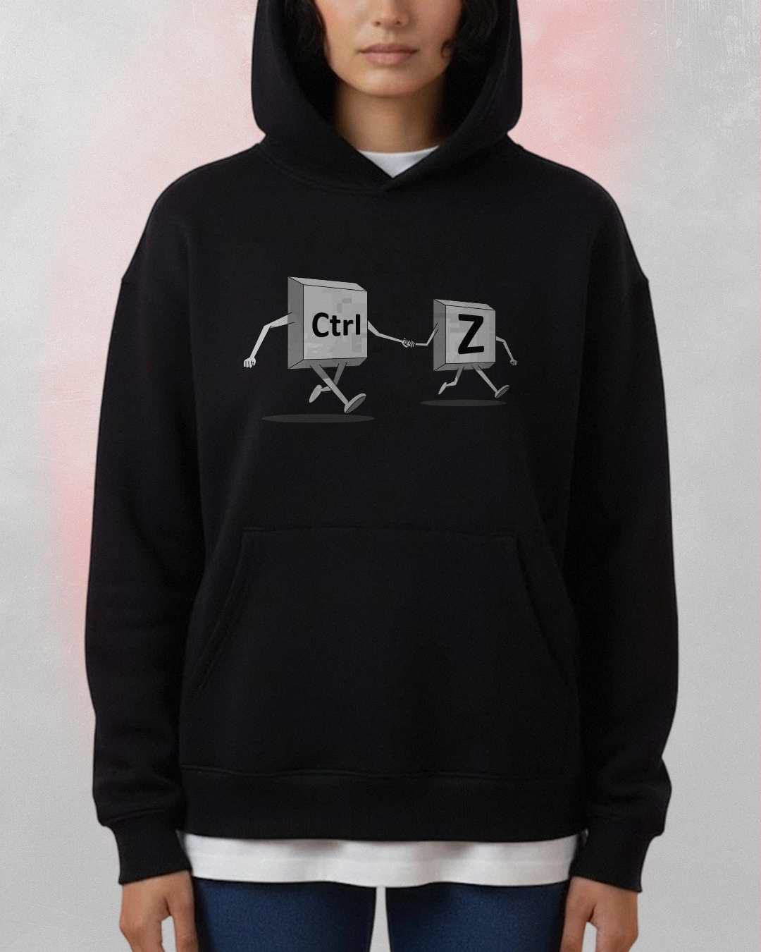 Ctrl Z black hoodie