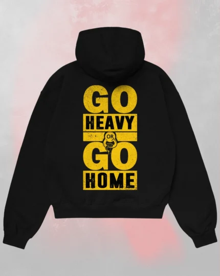 go heavy go back hoodie