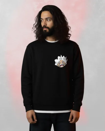 one piece black sweatshirt